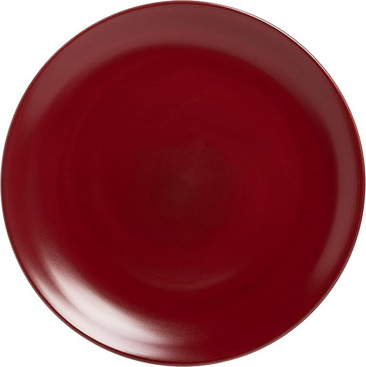 10 Strawberry Street  Matte 10.5" Coupe Dinner Plate  Set of 6  Red